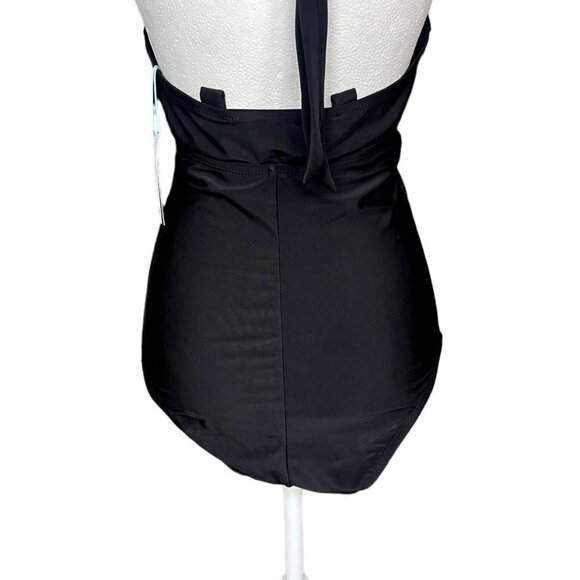 Kona Sol Bathing Suit One Piece Halter Adjustable Strap NEW‎ Slimming Stretch - Picture 6 of 11